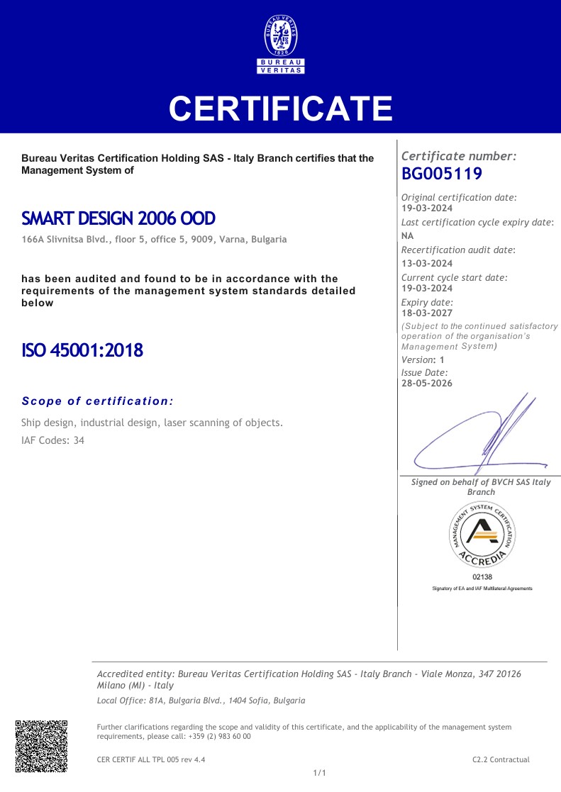 Bureau veritas certificate