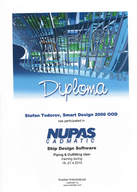 Nupas cadmatic diploma